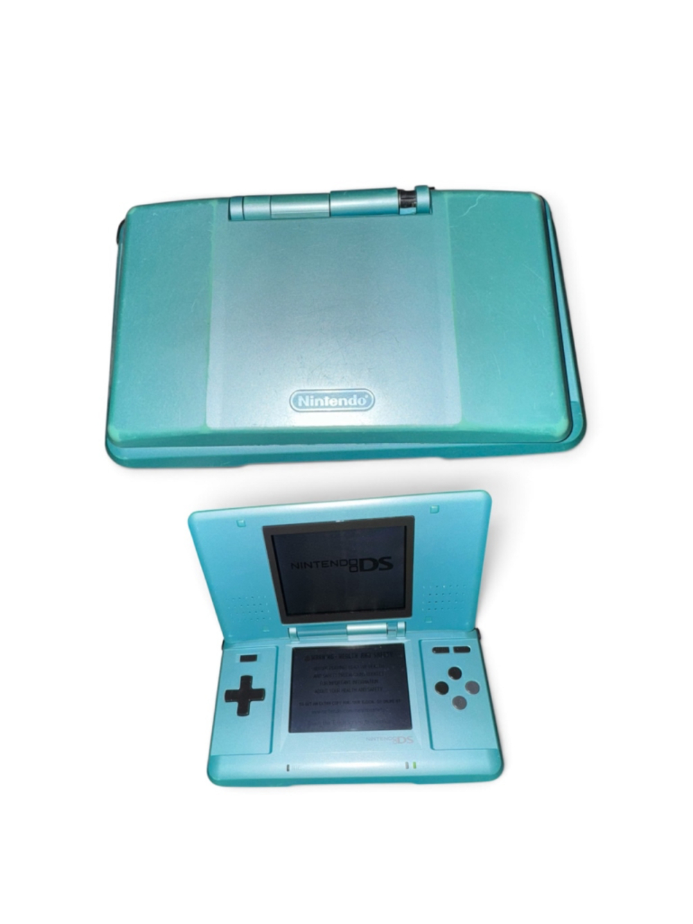 Nintendo DS Og Original Handheld Console Game System Teal Black Tested Working